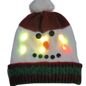 43 Designs LED Christmas Beanie Sweater Christmas Santa Hat Light Up Knitted Hat for Kid Adult Christmas Party-UlGadget