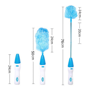 360° Dust Cleaner dusting Brush Static Electricity Motorized Dust Wand Feather Dusters Removes Dust for Kitchen, Office, Car-UlGadget