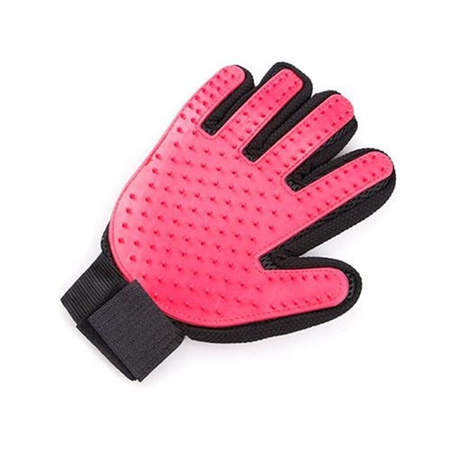 Colorful Brush Pet Finger Grooming Remover Pet Mitt Massage Silicone Glove-UlGadget