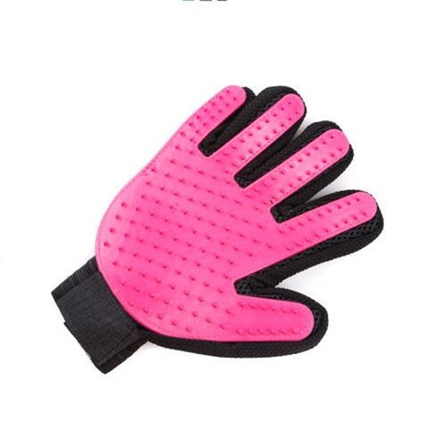 Colorful Brush Pet Finger Grooming Remover Pet Mitt Massage Silicone Glove-UlGadget