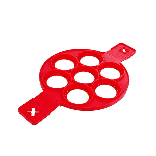 Kitchen Appliances Many Shapes Red Color Silicone Non Stick Fantastic Pancakes/Eggs Moulds-UlGadget