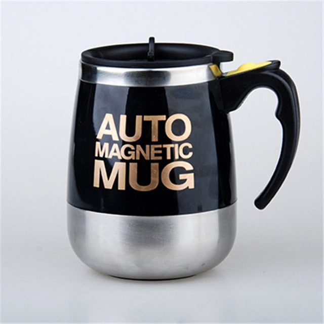 450ml Stainless Steel Auto Magnetic Mixing Upgrade Magnetized Self Mixing Cup-UlGadget