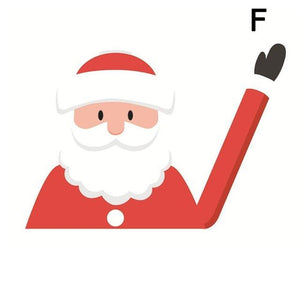 Santa Claus Waving WiperTag with Decal-UlGadget