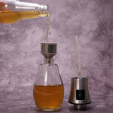 No-Drip Oil Dispenser For Bbq/Cooking/Vinegar Glass Bottle With Kitchen Tools-UlGadget