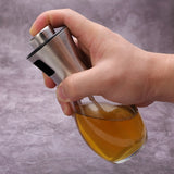 No-Drip Oil Dispenser For Bbq/Cooking/Vinegar Glass Bottle With Kitchen Tools-UlGadget