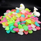 Garden Bar Aquarium Decor Man-made Glow In The Dark Luminous Pebbles-UlGadget