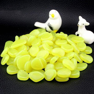 Garden Bar Aquarium Decor Man-made Glow In The Dark Luminous Pebbles-UlGadget