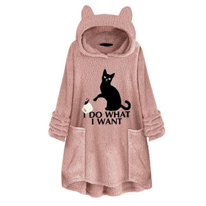 Pet Products OVERSIZE HOODIE WITH CAT EARS-UlGadget