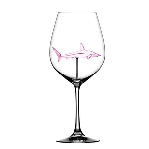 2PC Crystal Shark Wine Glass High Heel Cup Wedding Party Gift-UlGadget