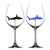 2PC Crystal Shark Wine Glass High Heel Cup Wedding Party Gift-UlGadget