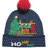 43 Designs LED Christmas Beanie Sweater Christmas Santa Hat Light Up Knitted Hat for Kid Adult Christmas Party-UlGadget