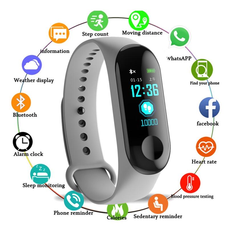 Smart Fitness Watch Bluetooth Bracelet Wristband Heart Rate Monitor With Vibration Reminder-UlGadget