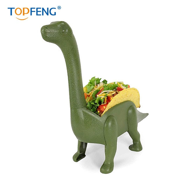 Plastic Double-Slotted Dino Taco Holder-UlGadget