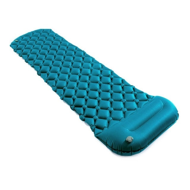 Outdoor Inflatable Camping SLEEPING MATTRESS Protable TPU Moisture-proof Inflation Pad Field With Pillow-UlGadget