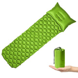 Outdoor Inflatable Camping SLEEPING MATTRESS Protable TPU Moisture-proof Inflation Pad Field With Pillow-UlGadget