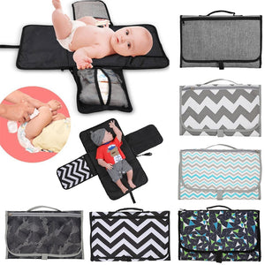 Multifunctional Portable Foldable 3-in-1 Baby Hand Changing Pad-UlGadget