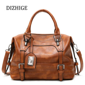 Women Vintage Luxury Large Leather Handbags-UlGadget