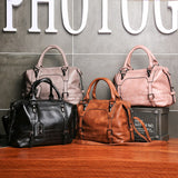 Women Vintage Luxury Large Leather Handbags-UlGadget