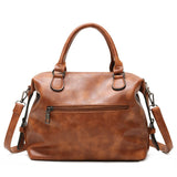 Women Vintage Luxury Large Leather Handbags-UlGadget