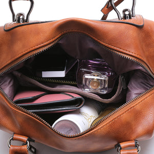 Women Vintage Luxury Large Leather Handbags-UlGadget