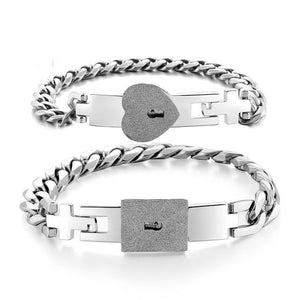 Men's Clothing and Accessories Gift Love Lock Your Heart Bracelet Set-UlGadget