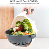 Multi Manual Slicer Rotate Vegetable Fruit Cutter Bowl-UlGadget