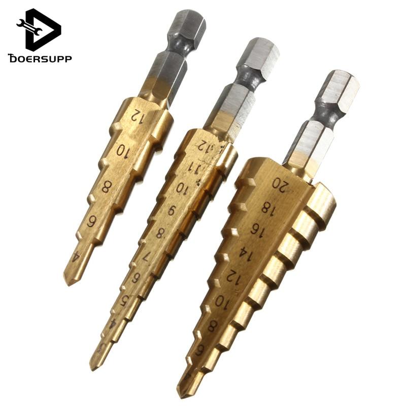 Home and Garden, Appliance 3-SET HSS TITANIUM COATED DRILL BIT-UlGadget