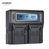 Dual Digital Battery Charger w/LCD Display for Sony NP-F550/F750/F950/ NP-FM50/FM500H/QM71-UlGadget