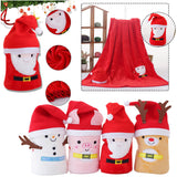 Christmas Gift Cartoon Flannel Blanket Snowman Super Soft Fluffy Blanket Bed Sofa Children Gift-UlGadget