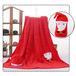 Christmas Gift Cartoon Flannel Blanket Snowman Super Soft Fluffy Blanket Bed Sofa Children Gift-UlGadget