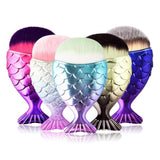 Portable Flat Foundation Mermaid Makeup Brushes Brush-UlGadget