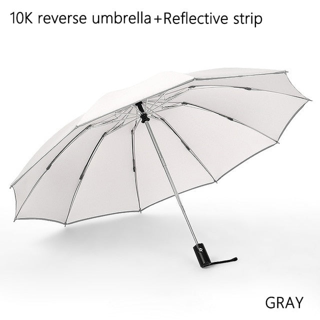 Automatic Men Women Folding Reverse Umbrella Travel Sun Umbrellas Windproof-UlGadget