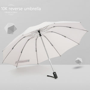 Automatic Men Women Folding Reverse Umbrella Travel Sun Umbrellas Windproof-UlGadget