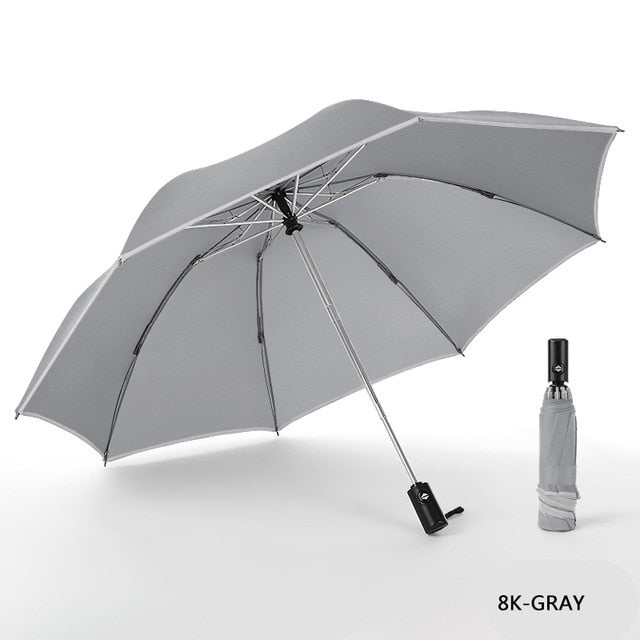 Automatic Men Women Folding Reverse Umbrella Travel Sun Umbrellas Windproof-UlGadget