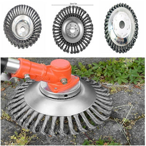 200mm Steel Wire Pavement Surface Grass Trimmer Head Blade Grass Brush Cutter Dust Removal-UlGadget