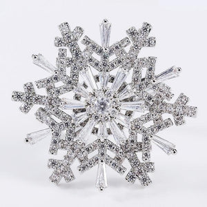 Rotatable Snowflake Ring Luxury Shiny Rhinestone Rotatable Cubic Zircon Adjustable-UlGadget