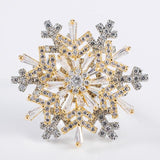 Rotatable Snowflake Ring Luxury Shiny Rhinestone Rotatable Cubic Zircon Adjustable-UlGadget