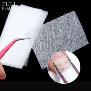 10PCS Silk Fiberglass French Acrylic Non-Woven Silks UV Gel for Nail Extension Form Building-UlGadget