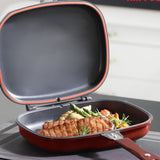 Double Sided Nonstick Grill Pan Steak Fry Saucepan Kitchen Supplies-UlGadget