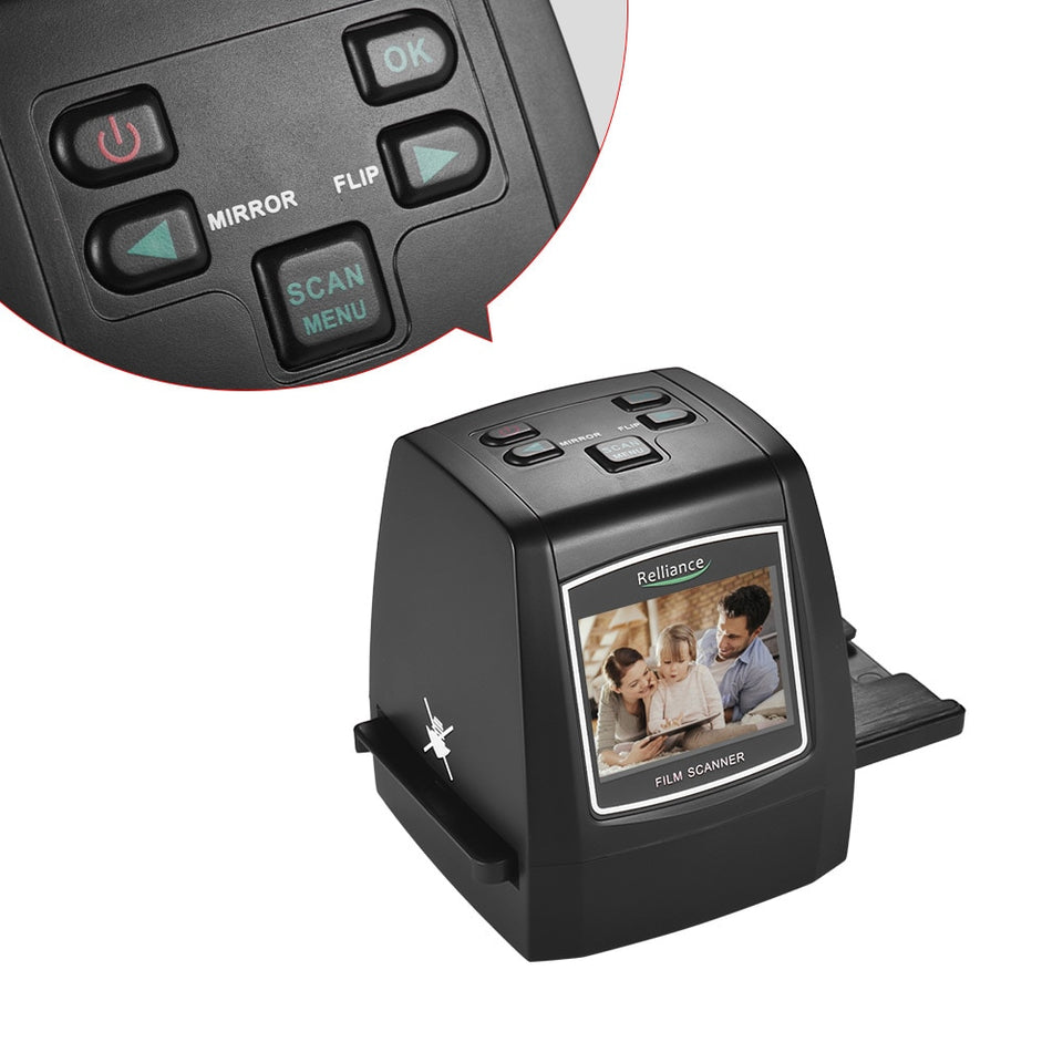 All-In-1 High-Resolution 14MP/22MP Film Scanner HD Convert Photo Slide Scanner-UlGadget