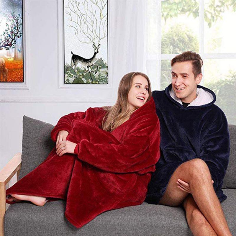 Men's Clothing and Accessories Oversized Comfy Blanket Hoodie-UlGadget