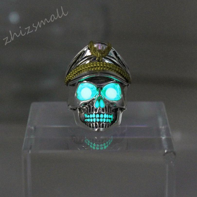 Jewelry and Accessories Glowing Skull Ring-UlGadget