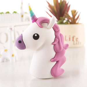 Colorful Unicorn Emoji Stuff 2600mAh 5V/1.5A Portable Battery Charger-UlGadget