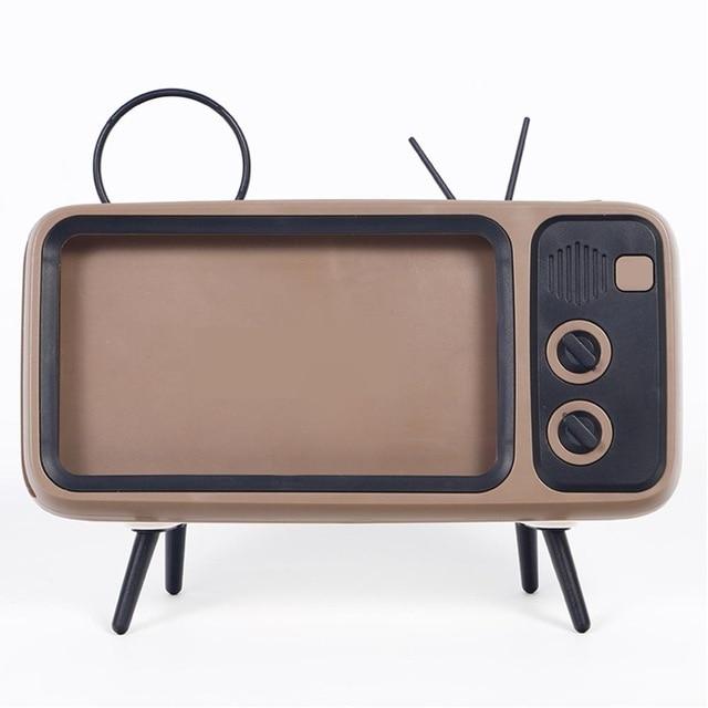 RETRO TV BLUETOOTH SPEAKER MOBILE PHONE HOLDER-UlGadget