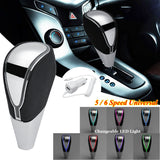 110mm Touch Activated Ultra Blue LED Light Illuminated Shift Knob with Button-Less Operated Shifter-UlGadget