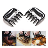 2pcBarbecue Bear Paws Claws Meat Chicken Shredder Pork Handler Carving Forks BBQ Handler Kitchen Forks Tool-UlGadget