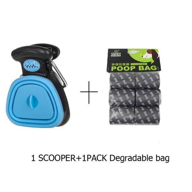 Pet Products Pooper Scooper with bag attached-UlGadget