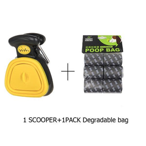 Pet Products Pooper Scooper with bag attached-UlGadget