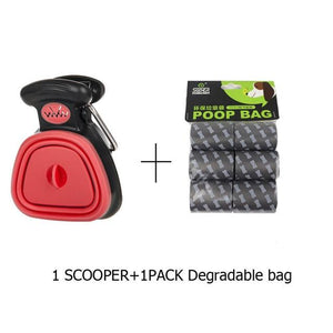 Pet Products Pooper Scooper with bag attached-UlGadget