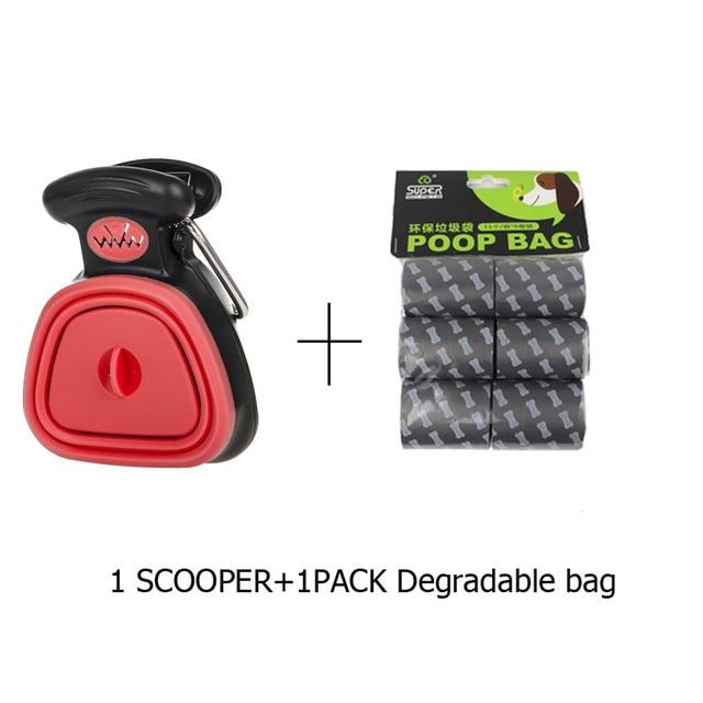 Pet Products Pooper Scooper with bag attached-UlGadget